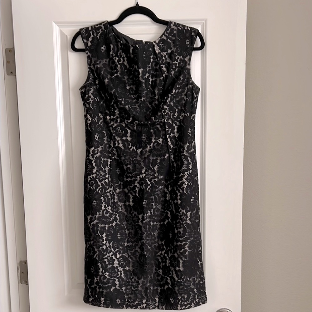 Calvin Klein Black Lace Sheath Dress